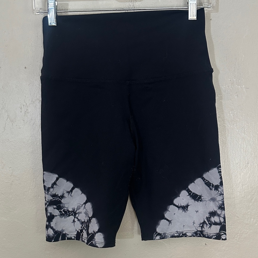 Electric & Rose Dark Tie-Dye Bike Shorts